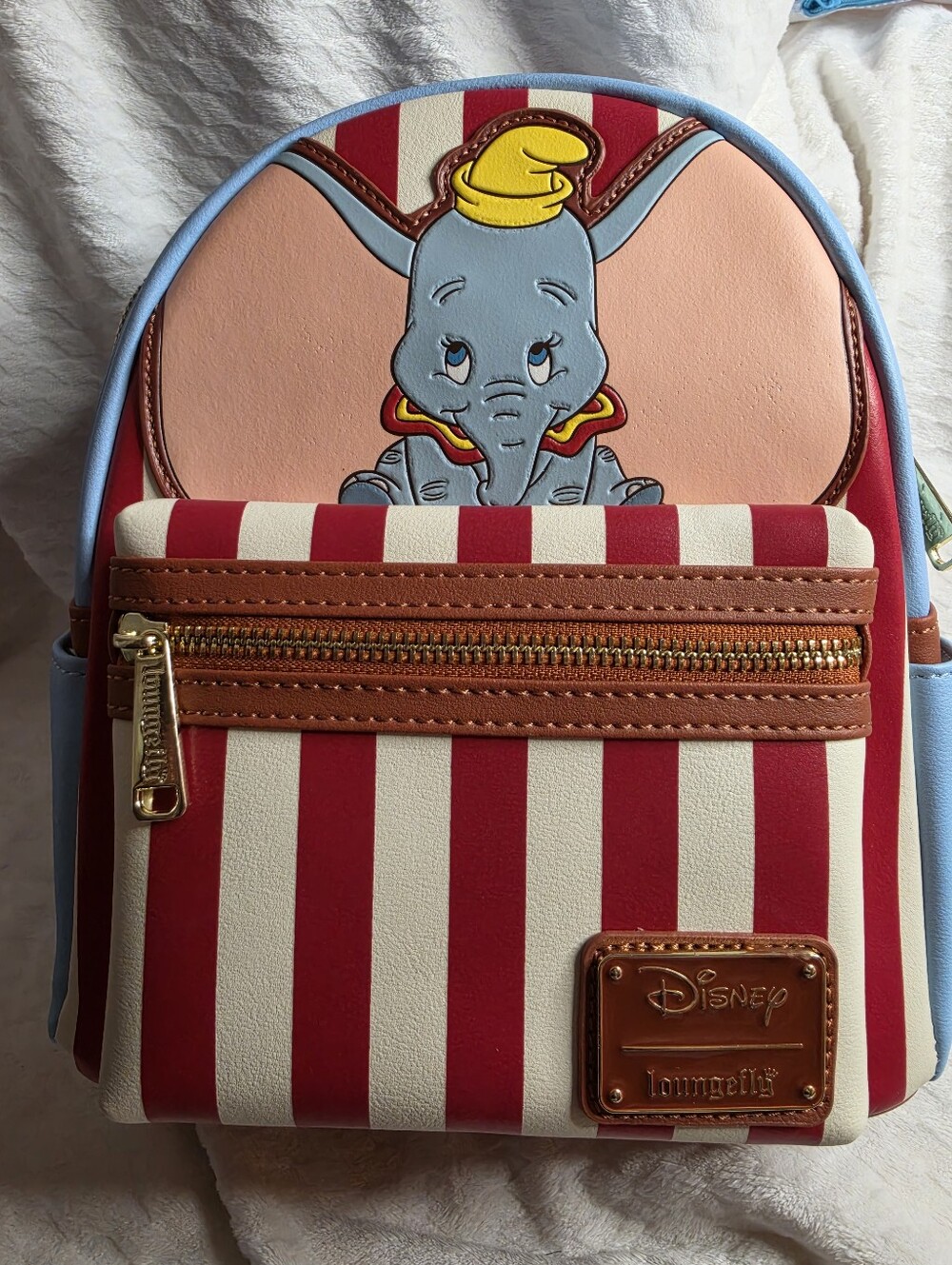 Disney Dumbo Red Striped Loungfly brand new with tags attached